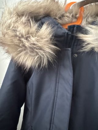 Parka impermeable Only azul mujer