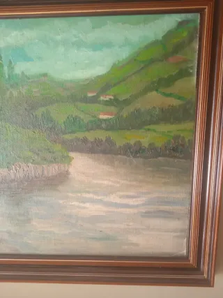 Cuadro Río Nalón de R. Sol (1974)