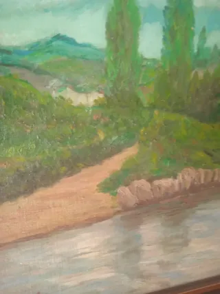 Cuadro Río Nalón de R. Sol (1974)