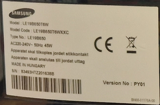 Monitor Samsung 19 TV HD