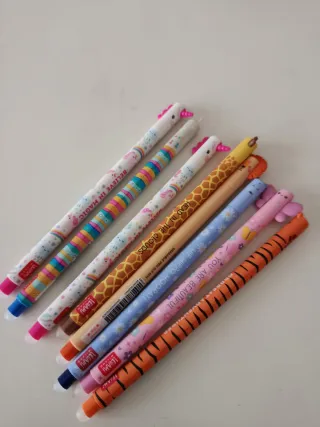 Set 8 Penne Cancellabili Legami Animali