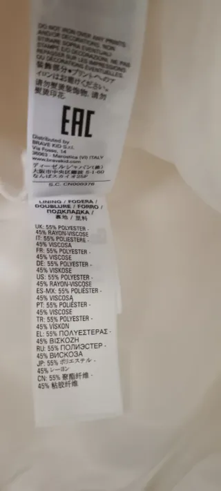 MM6 Maison Margiela bianco Taglia 16 XXL