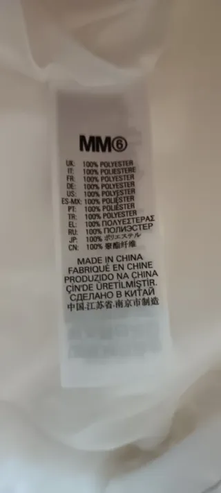 MM6 Maison Margiela bianco Taglia 16 XXL