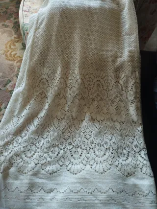 Cortina beige/blanca 2,40m x 5m