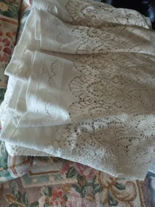 Cortina beige/blanca 2,40m x 5m