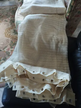 Cortina beige/blanca 2,40m x 5m