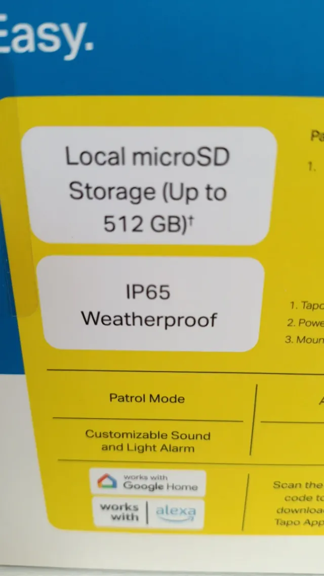 Tapo C51A Cámara Vigilancia Wi-Fi Exterior 2K