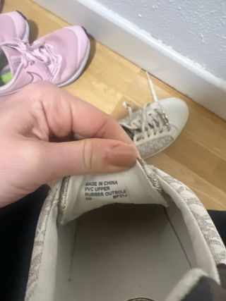 Zapatillas Michael Kors Blancas y Doradas