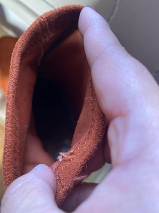 Botines de terciopelo marrón