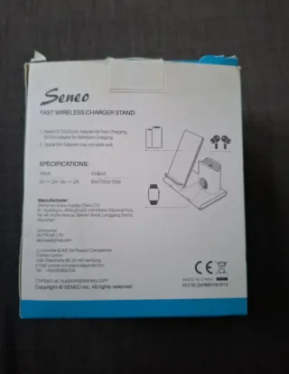 Cargador Inalámbrico Seneo 3 en 1