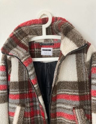 Cazadora borreguito Noisy May cuadros