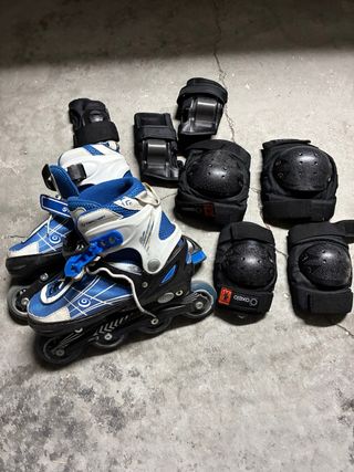 Patines Oxelo Talla 34-37 + Protectores