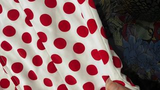 Traje Flamenca Lunares Rojo y Blanco