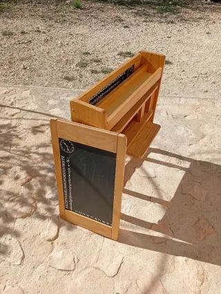 Pupitre infantil madera pizarra