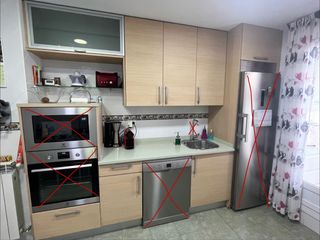 Muebles de cocina, encimera y fregadero