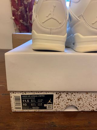 Jordan 4 Metallic Oro Bianco