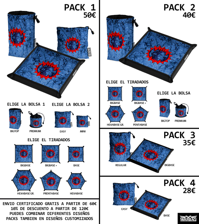 Bolsa y tiradados WARBAG Devoradores Mundo