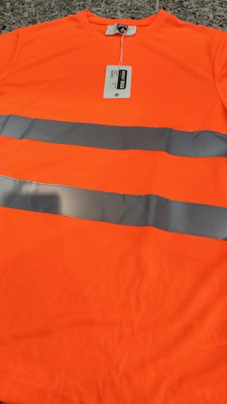 Camiseta naranja alta visibilidad manga corta