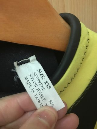 Traje de buceo Subacqua negro y amarillo XXS