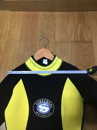 Traje de buceo Subacqua negro y amarillo XXS