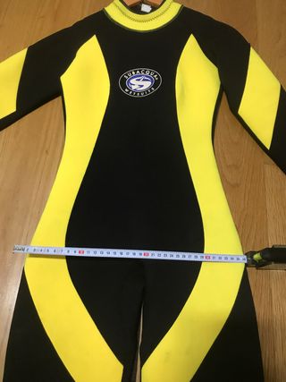 Traje de buceo Subacqua negro y amarillo XXS