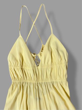 Vestido Zara amarillo largo sin uso