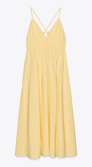 Vestido Zara amarillo largo sin uso