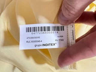 Vestido Zara amarillo largo sin uso