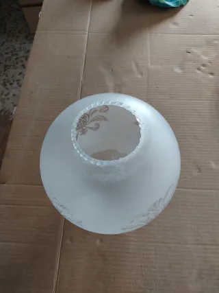 Tulipa de lámpara de cristal esmerilado