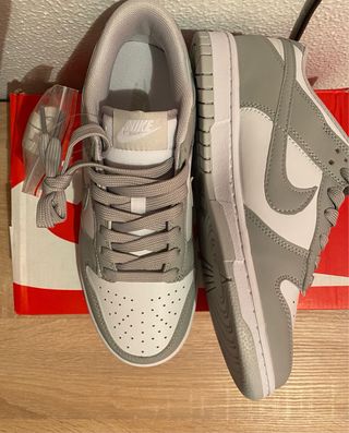 Nike Dunk Low Gris y Blanco