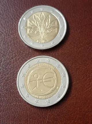 2 Monedas Conmemorativas 2€ Francia