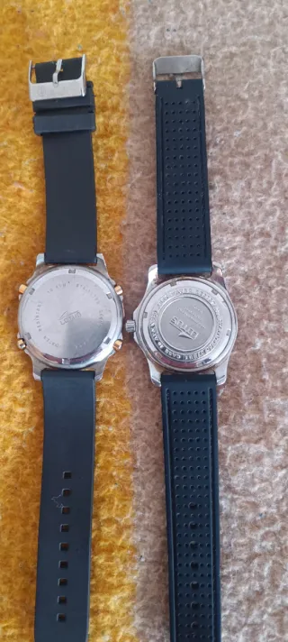 2 Relojes Lotus Plata y Multicolor