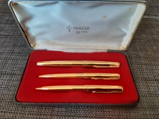 Set di penne stilografiche Parker 61 MK II Oro