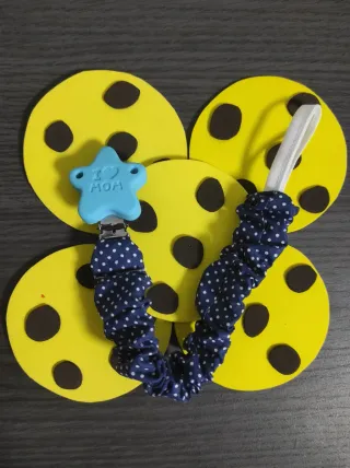 Babero y chupetero Monstruo de las Galletas