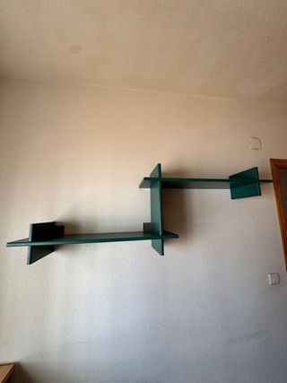 Estantería verde moderna