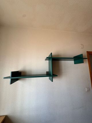 Estantería verde moderna