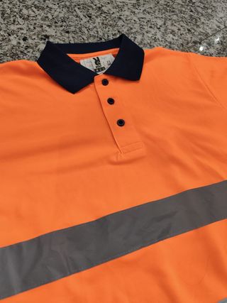 Polo Alta Visibilidad Naranja Talla M