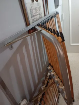 Somier reclinable madera y metal 135