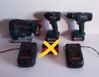 Set Bosch 18V: Caladora, Taladro y Atornillador