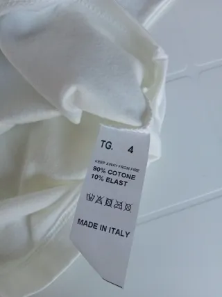 Maglia HURRIKANE – Bianca – 4 Anni – Grafica Funky