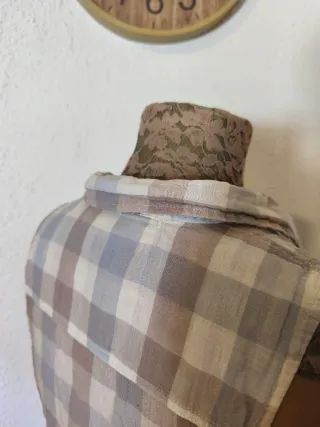 Camisa sin mangas a cuadros