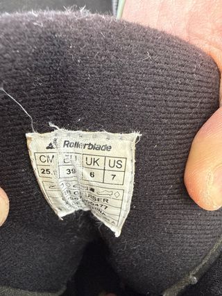 Patines Rollerblade Negros y naranjas