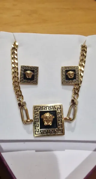 Conjunto Joyería Acero Inoxidable Medusa