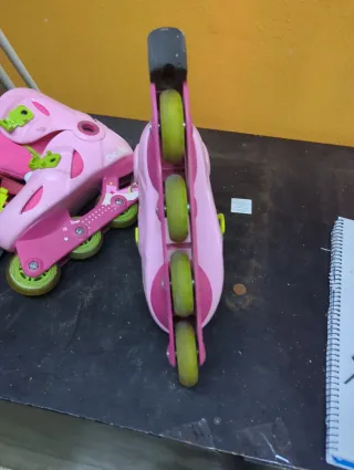 Patines en línea Oxelo rosas talla ajustable