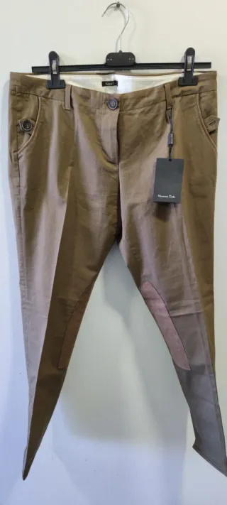 Pantalones Massimo Dutti Mujer Marrones