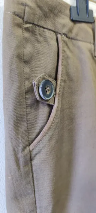 Pantalones Massimo Dutti Mujer Marrones