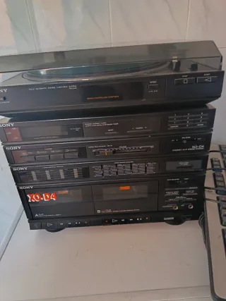 Minicadena Sony Vinilo y Cassette