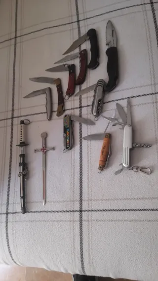 Lote 12 navajas multiusos