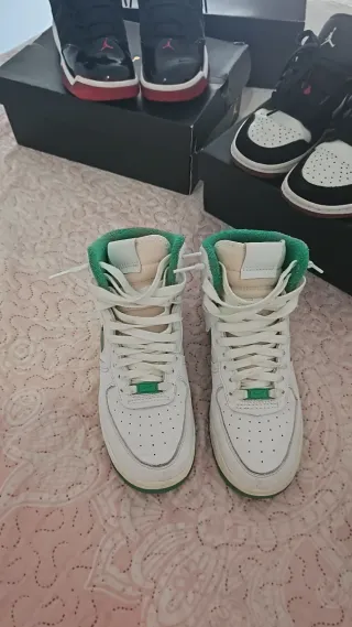 Nike Air Force 1 High Verdes y Blancas