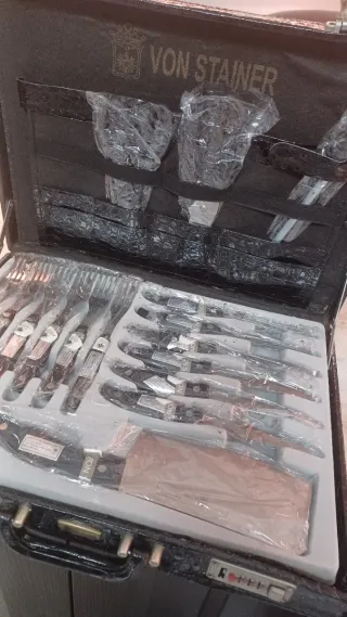 Set Posate Von Steiger Acciaio e Legno